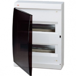 Распределительный шкаф ABB Unibox, 24 мод., IP41, навесной, термопласт, прозрачная дверь, 122640006