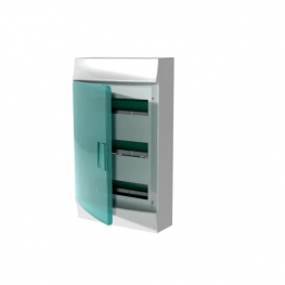 Распределительный шкаф ABB Mistral41, 36 мод., IP41, навесной, термопласт, зеленая дверь, 1SPE007717F0620