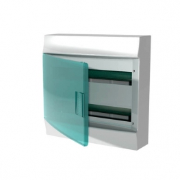 Распределительный шкаф ABB Mistral41, 36 мод., IP41, навесной, термопласт, зеленая дверь, 1SPE007717F0920