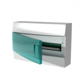 Распределительный шкаф ABB Mistral41, 18 мод., IP41, навесной, термопласт, зеленая дверь, 1SPE007717F0820
