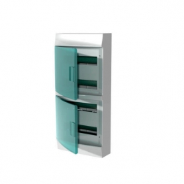 Распределительный шкаф ABB Mistral41, 48 мод., IP41, навесной, термопласт, зеленая дверь, 1SPE007717F0720
