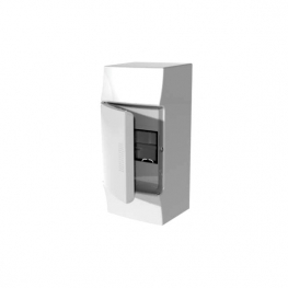 Распределительный шкаф ABB Mistral41, 4 мод., IP41, навесной, термопласт, белая дверь, 1SPE007717F0210