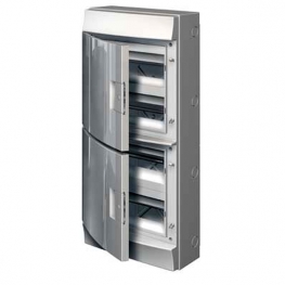 Распределительный шкаф ABB Mistral65, 48 мод., IP65, навесной, термопласт, серая дверь, 1SL1107A00