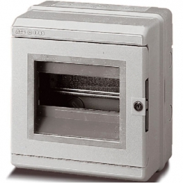 Распределительный шкаф ABB LIVORNO, мод., IP65, навесной, термопласт, прозрачная дверь, 13174
