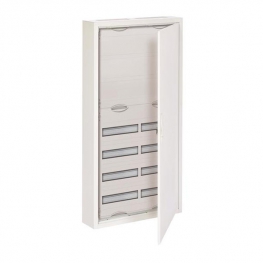 Распределительный шкаф ABB, 168 мод., IP43, навесной, металл, белая дверь, AT72K
