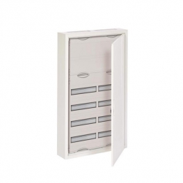 Распределительный шкаф ABB, 144 мод., IP43, навесной, металл, белая дверь, AT62K