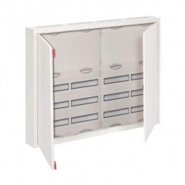 Распределительный шкаф ABB, 240 мод., IP43, навесной, металл, белая дверь, AT54K
