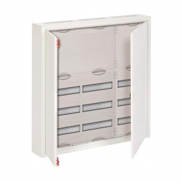 Распределительный шкаф ABB, 180 мод., IP43, навесной, металл, белая дверь, AT53K