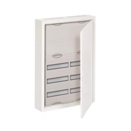 Распределительный шкаф ABB, 120 мод., IP43, навесной, металл, белая дверь, AT52K