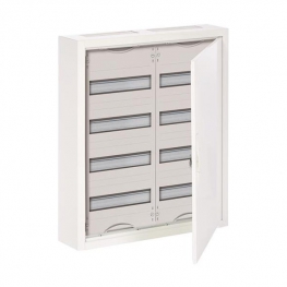 Распределительный шкаф ABB, 96 мод., IP43, навесной, металл, белая дверь, AT42/2