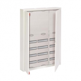 Распределительный шкаф ABB, 252 мод., IP43, навесной, металл, белая дверь, AT73K