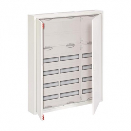 Распределительный шкаф ABB, 216 мод., IP43, навесной, металл, белая дверь, AT63K