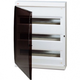 Распределительный шкаф ABB Unibox, 54 мод., IP41, навесной, термопласт, прозрачная дверь, 122670006