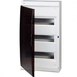 Распределительный шкаф ABB Unibox, 36 мод., IP41, навесной, термопласт, прозрачная дверь, 122660006