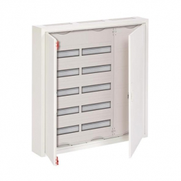 Распределительный шкаф ABB, 180 мод., IP43, навесной, металл, белая дверь, AT53M