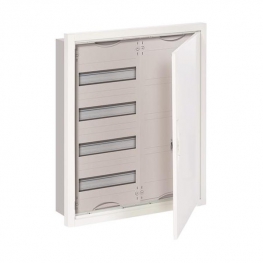 Распределительный шкаф ABB U 96 мод., IP31, встраиваемый, металл, белая дверь, U42M