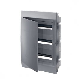 Распределительный шкаф ABB Mistral41 54 мод., IP41, встраиваемый, термопласт, белая дверь, 1SLM004101A1109