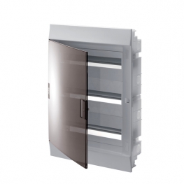 Распределительный шкаф ABB Mistral41 54 мод., IP41, встраиваемый, термопласт, прозрачная дверь, 1SLM004101A2209