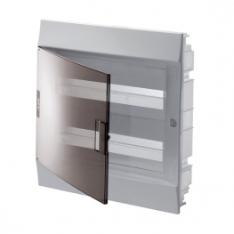 Распределительный шкаф ABB Mistral41 36 мод., IP41, встраиваемый, термопласт, прозрачная дверь, 1SLM004101A2206