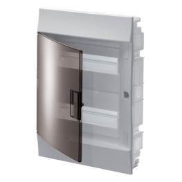 Распределительный шкаф ABB Mistral41 24 мод., IP41, встраиваемый, термопласт, прозрачная дверь, 1SLM004101A2205