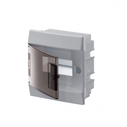 Распределительный шкаф ABB Mistral41 6 мод., IP41, встраиваемый, термопласт, прозрачная дверь, 1SLM004101A2201
