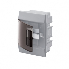 Распределительный шкаф ABB Mistral41 4 мод., IP41, встраиваемый, термопласт, прозрачная дверь, 1SLM004101A2200