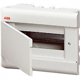 Распределительный шкаф ABB EUROPA 8 мод., IP40, встраиваемый, термопласт, белая дверь, 1SL2040A00