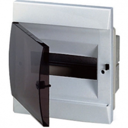 Распределительный шкаф ABB Unibox 8 мод., IP41, встраиваемый, термопласт, прозрачная дверь, 1SL0510A06