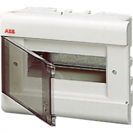 Распределительный шкаф ABB EUROPA 8 мод., IP40, встраиваемый, термопласт, прозрачная дверь, 1SL2057A00