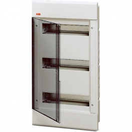 Распределительный шкаф ABB EUROPA 36 мод., IP40, встраиваемый, термопласт, прозрачная дверь, 1SL2065A00