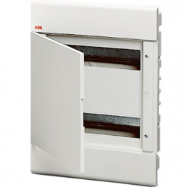 Распределительный шкаф ABB EUROPA 24 мод., IP40, встраиваемый, термопласт, белая дверь, 1SL2045A00