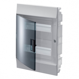 Распределительный шкаф ABB Mistral41 24 мод., IP41, встраиваемый, термопласт, зеленая дверь, 1SLM004100A1205