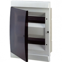 Распределительный шкаф ABB Unibox 24 мод., IP41, встраиваемый, термопласт, прозрачная дверь, 1SL0512A06