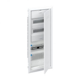 Распределительный шкаф ABB UK600 24 мод., IP30, встраиваемый, пластик, белая дверь, 2CPX031400R9999