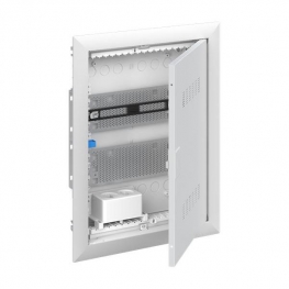 Распределительный шкаф ABB UK600 мод., IP30, встраиваемый, пластик, белая дверь, 2CPX031390R9999