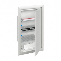 Распределительный шкаф ABB UK600 мод., IP30, встраиваемый, пластик, белая дверь, 2CPX031387R9999