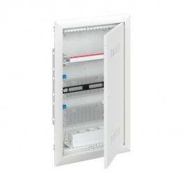 Распределительный шкаф ABB UK600 мод., IP30, встраиваемый, пластик, белая дверь, 2CPX031384R9999
