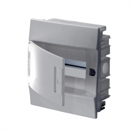 Распределительный шкаф ABB Mistral41 8 мод., IP41, встраиваемый, термопласт, белая дверь, 1SLM004101A1102