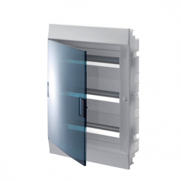 Распределительный шкаф ABB Mistral41 54 мод., IP41, встраиваемый, термопласт, зеленая дверь, 1SLM004100A1409
