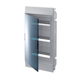 Распределительный шкаф ABB Mistral41 36 мод., IP41, встраиваемый, термопласт, зеленая дверь, 1SLM004100A1407