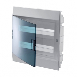 Распределительный шкаф ABB Mistral41 36 мод., IP41, встраиваемый, термопласт, зеленая дверь, 1SLM004100A1406