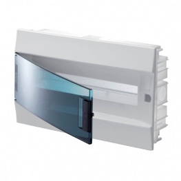 Распределительный шкаф ABB Mistral41 18 мод., IP41, встраиваемый, термопласт, зеленая дверь, 1SLM004100A1404