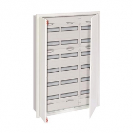 Распределительный шкаф ABB U 252 мод., IP31, встраиваемый, металл, белая дверь, U73R6
