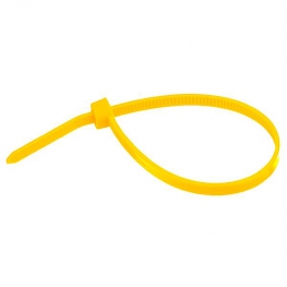 Стяжка кабельная, стандартная, полиамид 6.6, желтая, TY400-50-4-100 (100шт)