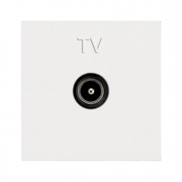 Розетка TV ABB ZENIT, одиночная, альпийский белый, N2250.7 BL