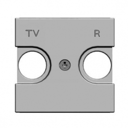 Накладка на розетку телевизионную ABB ZENIT, серебристый, N2250.8 PL