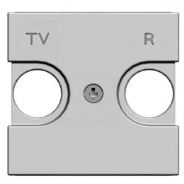 Накладка на розетку телевизионную ABB ZENIT, альпийский белый, N2250.8 BL