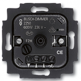 Механизм поворотного светорегулятора-переключателя ABB Коллекции BJE, 600 Вт, 6515-0-0840