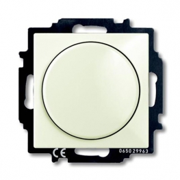 Светорегулятор-переключатель поворотный ABB BASIC55, 400 Вт, chalet-white, 6515-0-0847