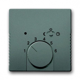 Накладка на термостат ABB SOLO, серый металлик, 1710-0-3848